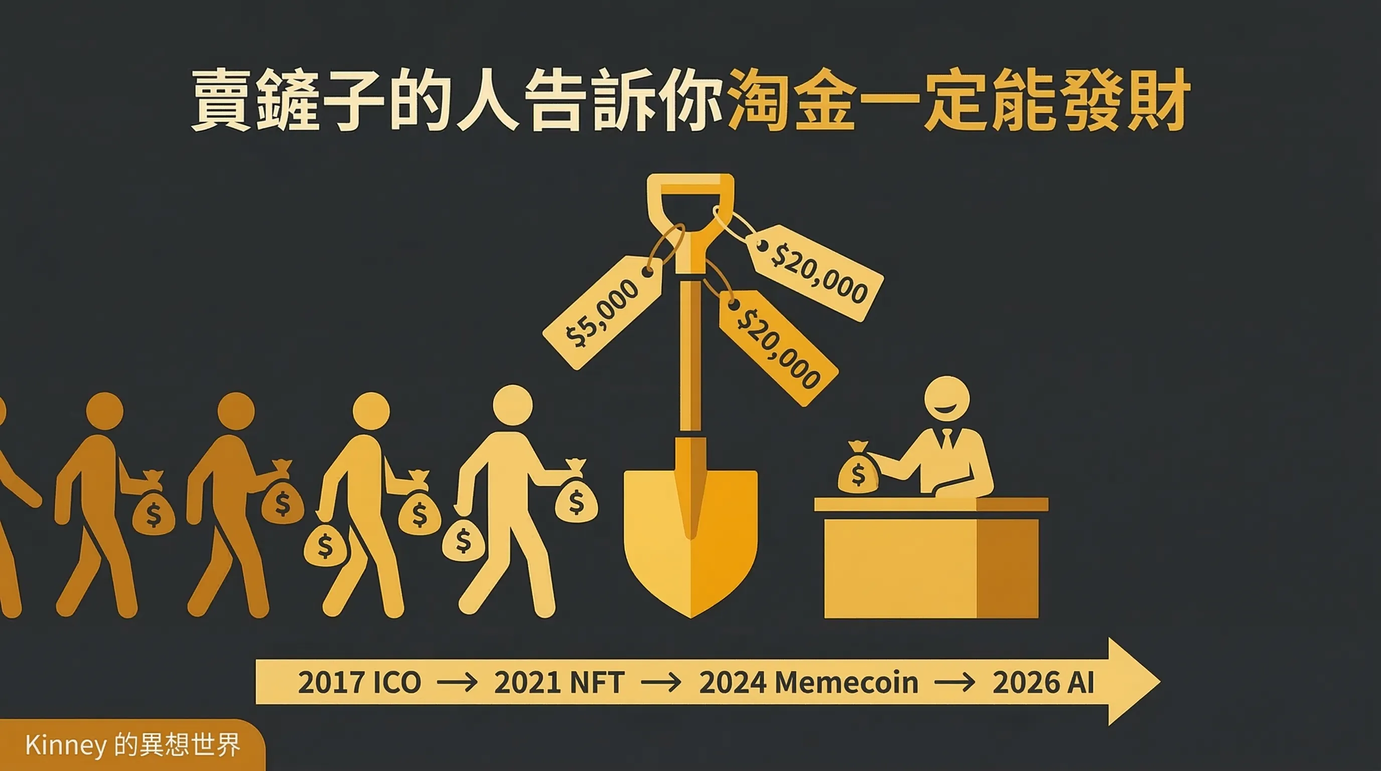 賣鏟子的人告訴你淘金一定能發財